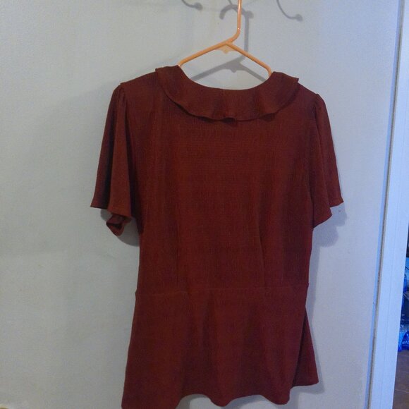 Large Dark Rusty Blouse by PerSeption Concept - Picture 4 of 4